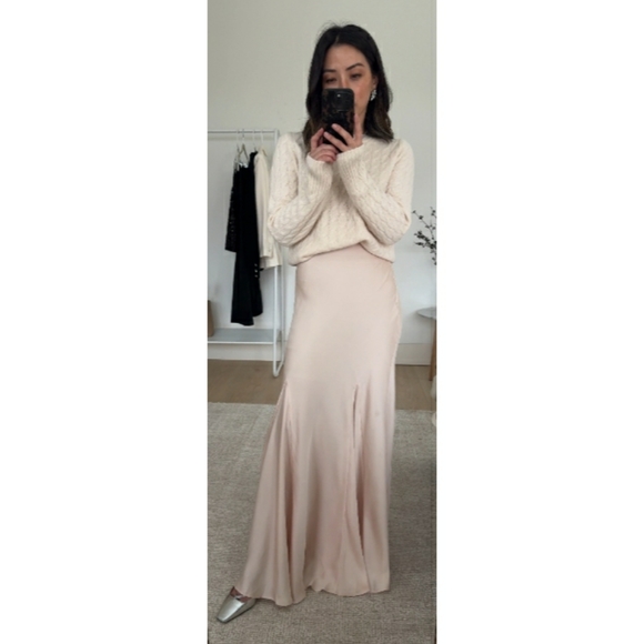 J.Crew Collection drapey slip skirt in featherweight satin - Picture 9 of 15